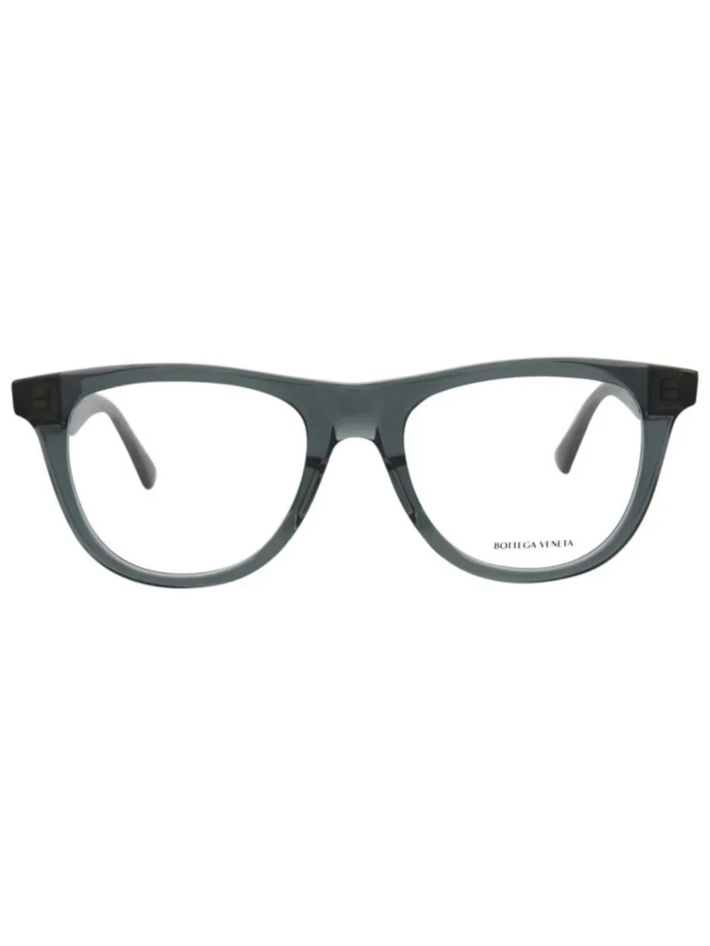 New Bottega Veneta Women's Eyeglasses Round Oval Acetate Frame Mens Grey Grey